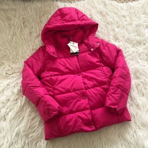 💙 NWT💙 GAP girls pink hooded puffer jacket